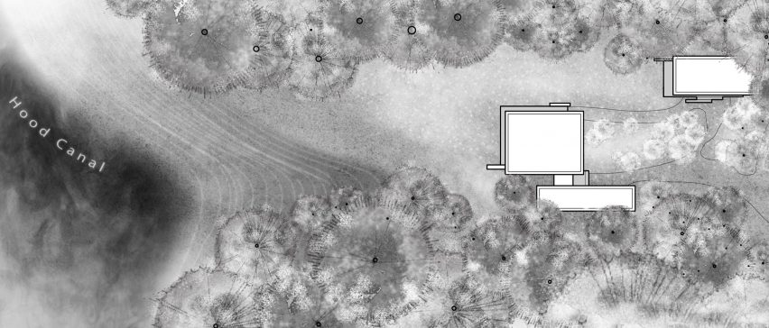 Hood Cliff Retreat by Wittman Estes Site Plan