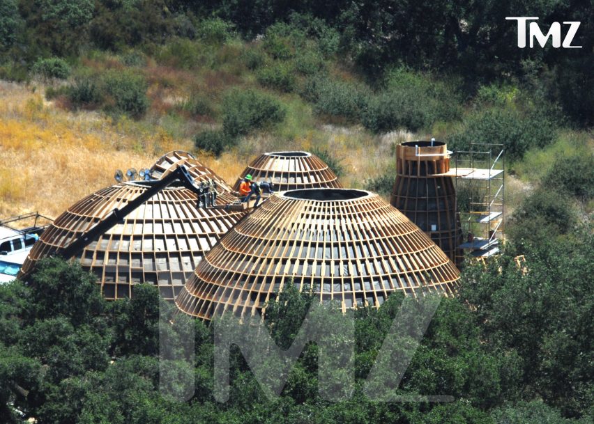 Kanye West homeless housing prototypes under construction
