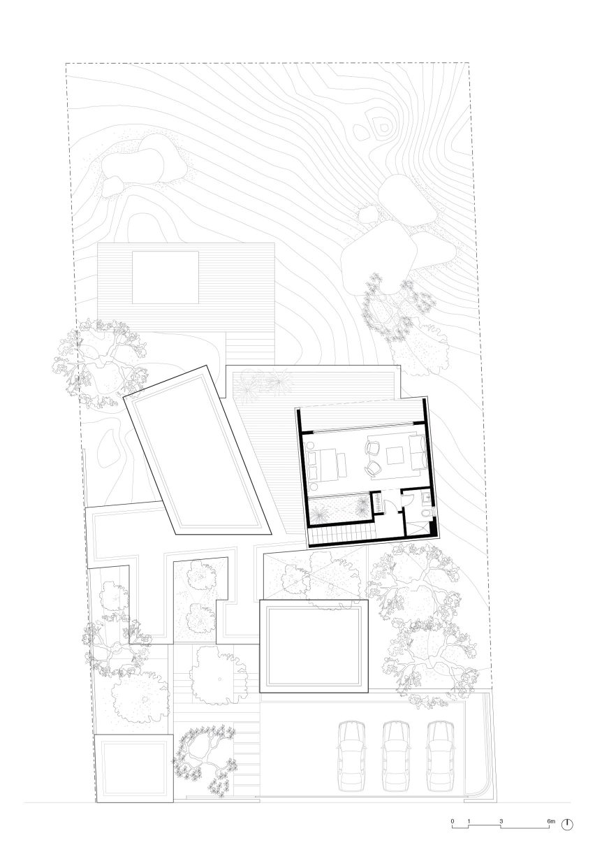 First floor plan of The Lakehouse by CollectiveProject