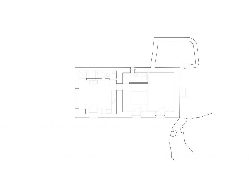Ground floor plan of MCR2 House by Filipe Pina and Maria Inês Costa
