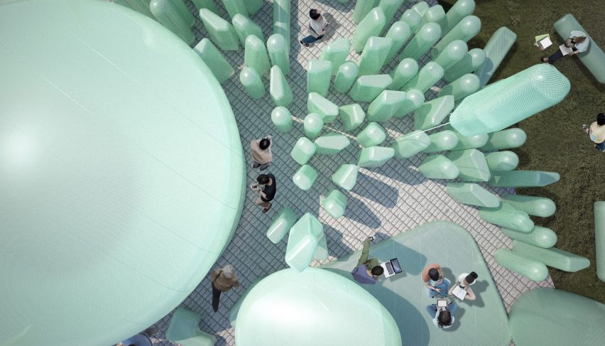 Inflatable Seoul garden by SKNYPL