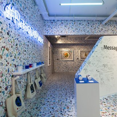 Pass on Plastic pop up store by Shed Design
