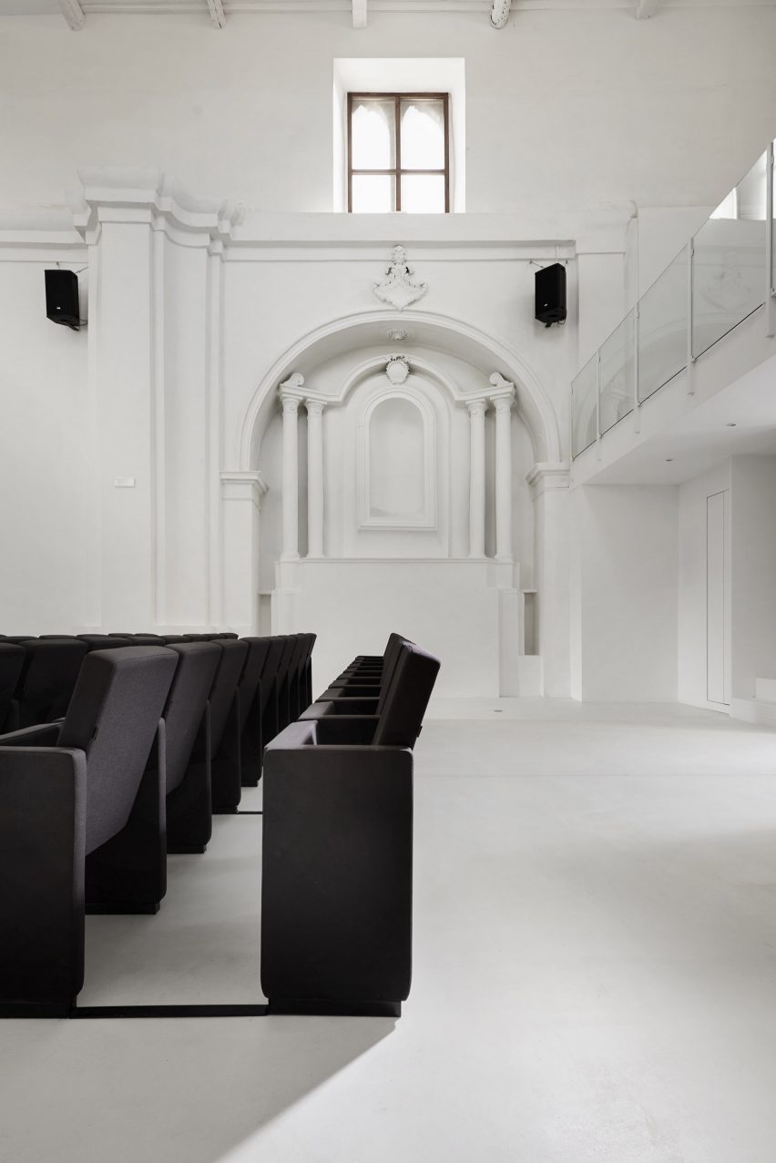 Renovation of Saint Rocco's Church into a theatre by Luigi Valente and Mauro di Bona