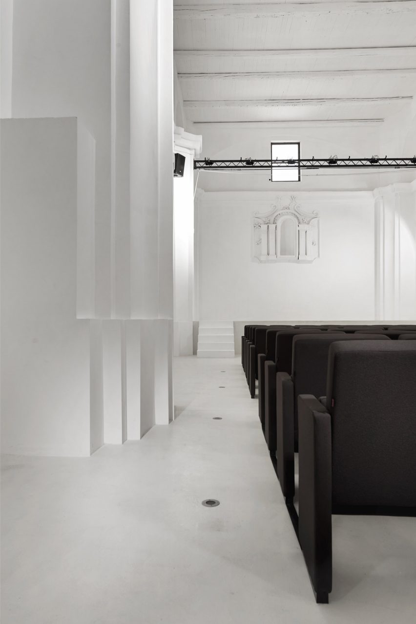 Renovation of Saint Rocco's Church into a theatre by Luigi Valente and Mauro di Bona