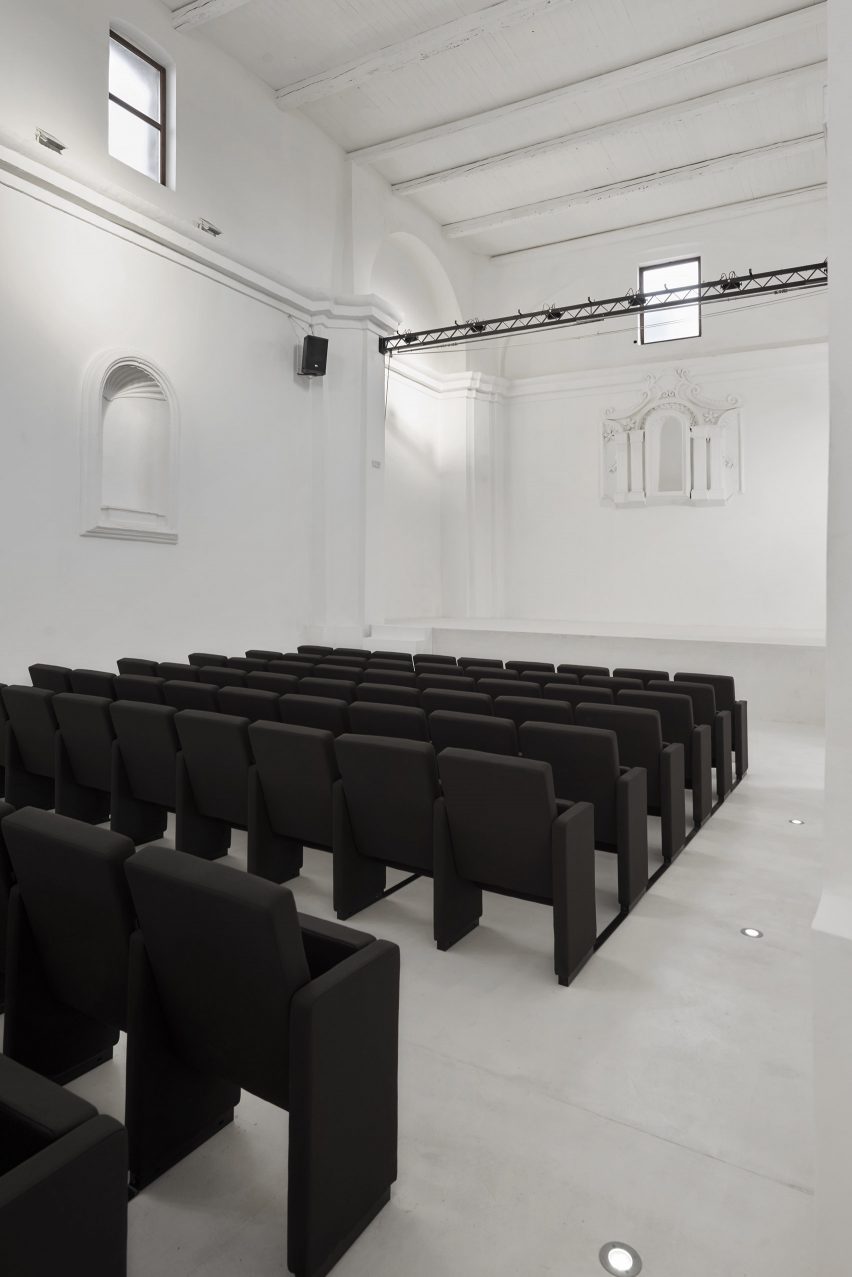 Renovation of Saint Rocco's Church into a theatre by Luigi Valente and Mauro di Bona