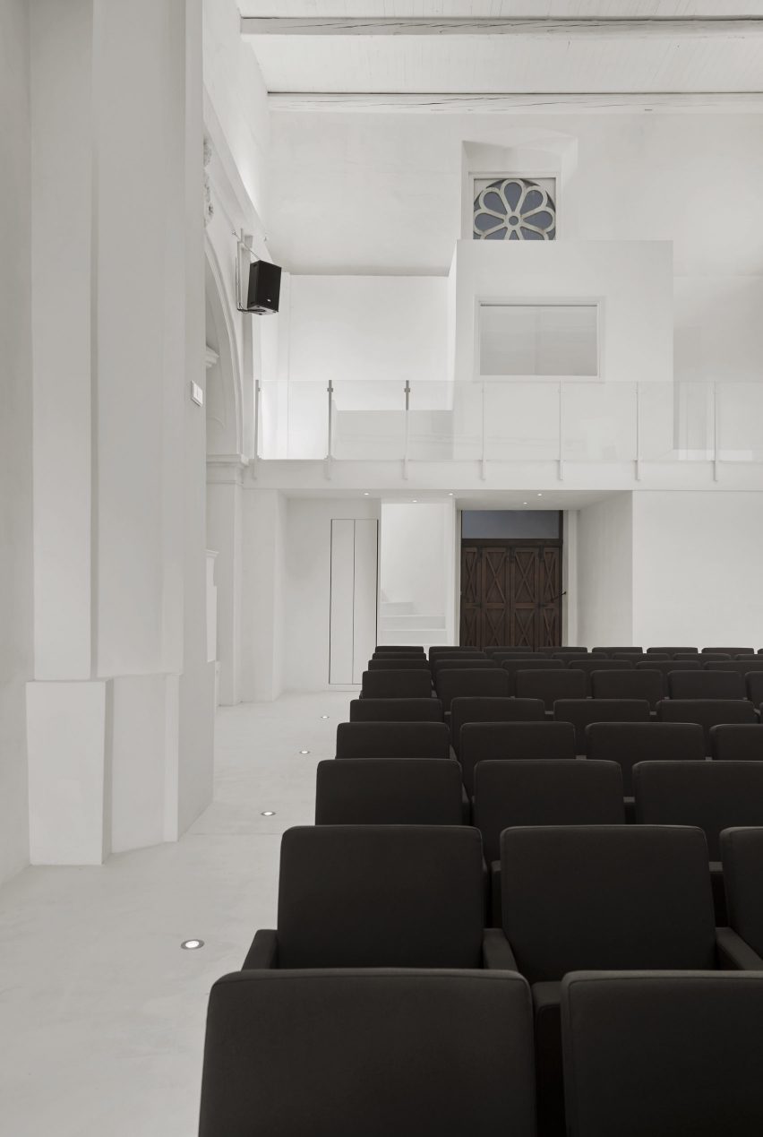 Renovation of Saint Rocco's Church into a theatre by Luigi Valente and Mauro di Bona