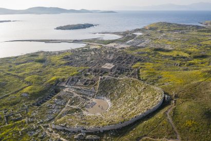 Sight exhibition on Delos by Anthony Gormley