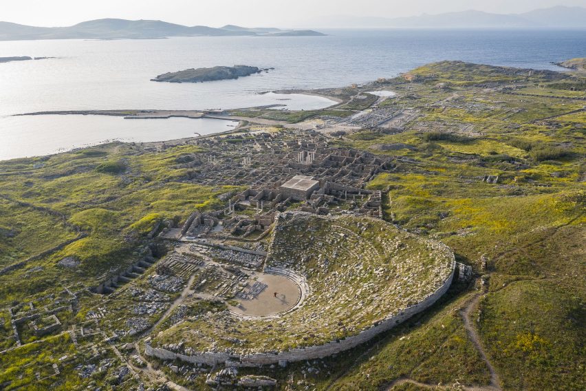 Sight exhibition on Delos by Anthony Gormley