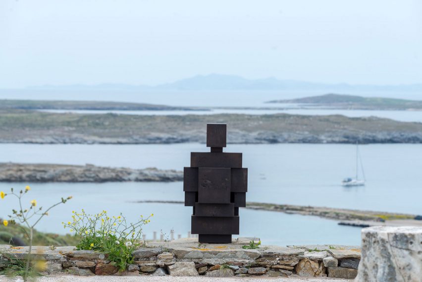 Sight exhibition on Delos by Anthony Gormley