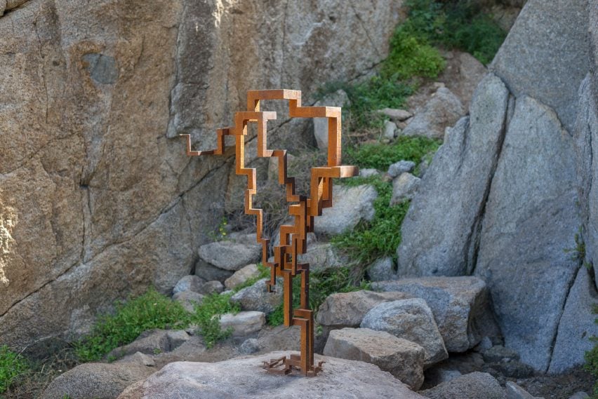 Sight exhibition on Delos by Anthony Gormley