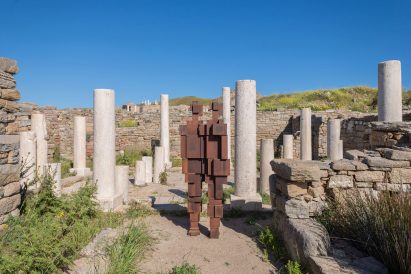 Sight exhibition on Delos by Anthony Gormley
