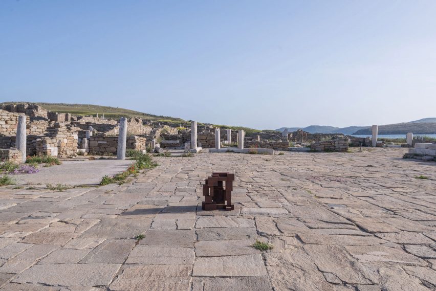 Sight exhibition on Delos by Anthony Gormley