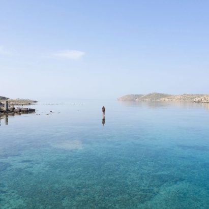Sight exhibition on Delos by Anthony Gormley