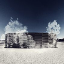 Steam of Life Pavilion for Burning Man 2019 by JKMM Architects and Sauna on Fire