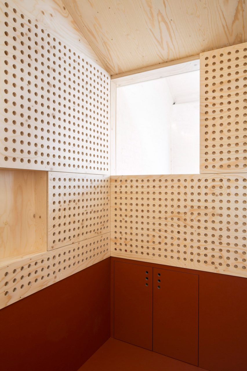 Meeting room in Studio Represent wood office by Alder Brisco