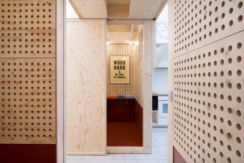 Meeting room in Studio Represent wood office by Alder Brisco