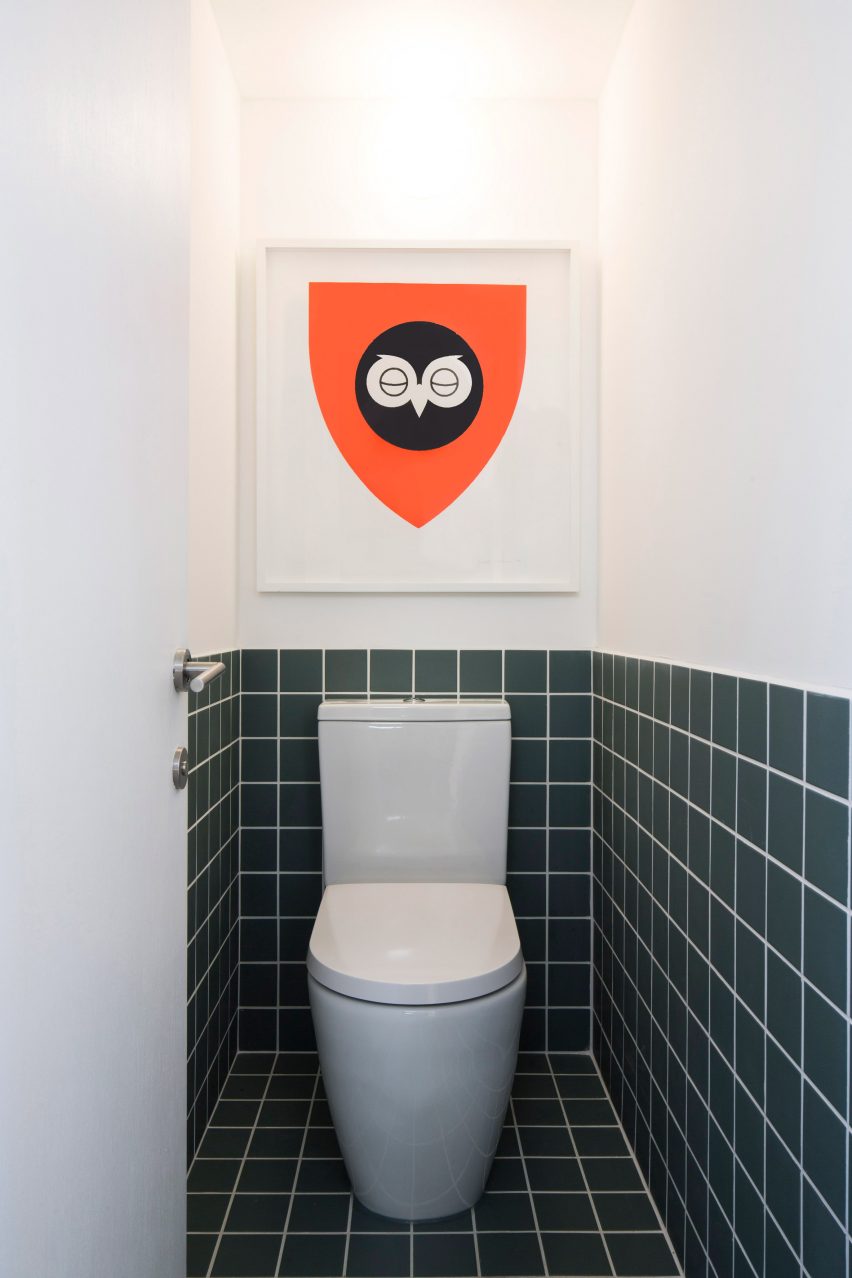 Toilet in Studio Represent wood office by Alder Brisco