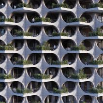 Tel Aviv Arcades renders by Penda vertical gardens Pinterest