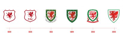 Football Association of Wales unveils new visual identity featuring simplified dragon logo