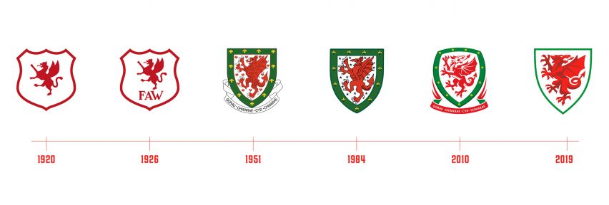 Welsh football association unveils new visual identity featuring simplified dragon logo