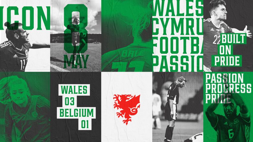 Welsh football association unveils new visual identity featuring simplified dragon logo