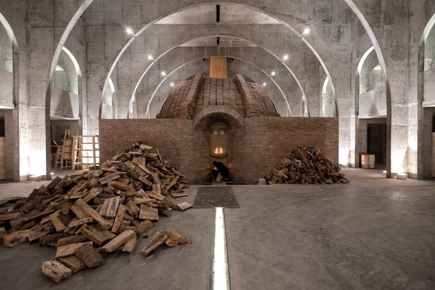 BingDing Wood Kiln Factory by AZL Architects