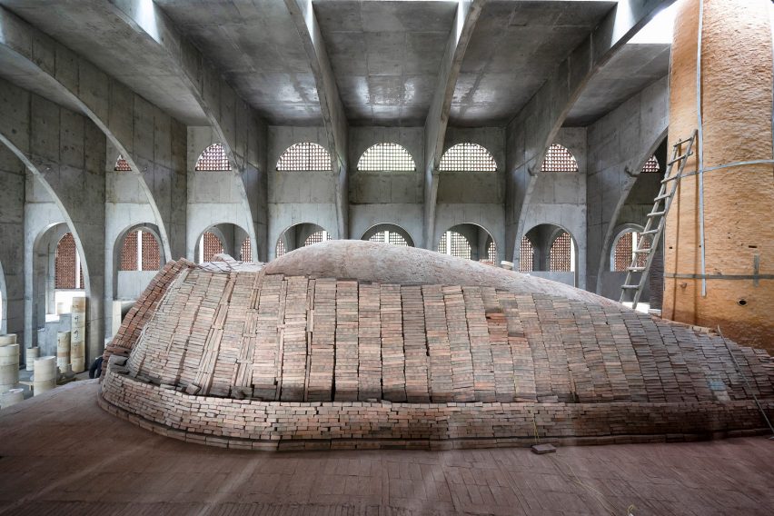 BingDing Wood Kiln Factory by AZL Architects