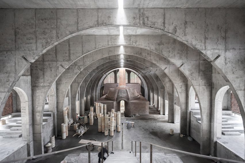 BingDing Wood Kiln Factory by AZL Architects