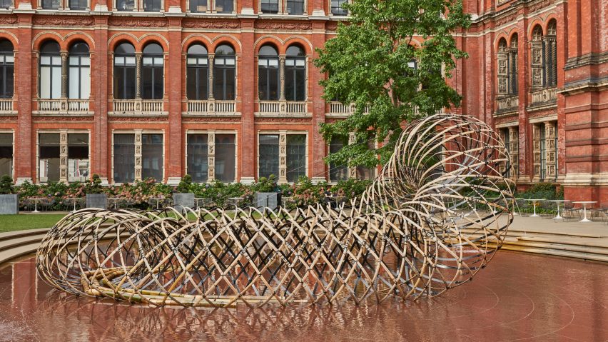Bamboo Ring Kengo Kuma V&A installation