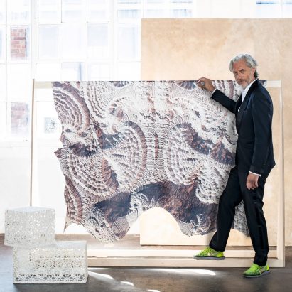 Marcel Wanders Bill Amberg Studio leather hide