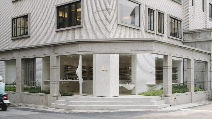 Aesop store in Daan, Taipei designed by Mlkk Studio