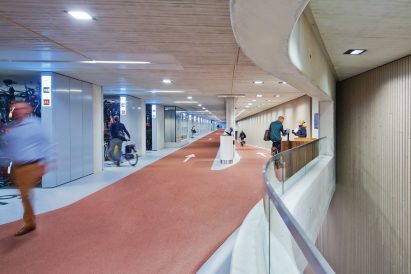 World's biggest bicycle park at Utrecht Centraal by Ector Hoogstad Architecten