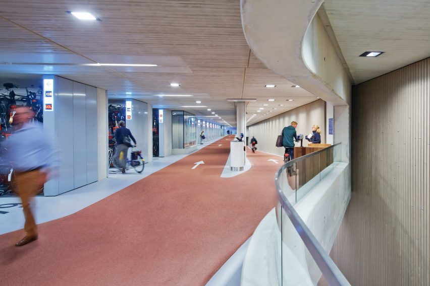 The "world's biggest bicycle parking" at Utrecht Centraal by Ector Hoogstad Architecten