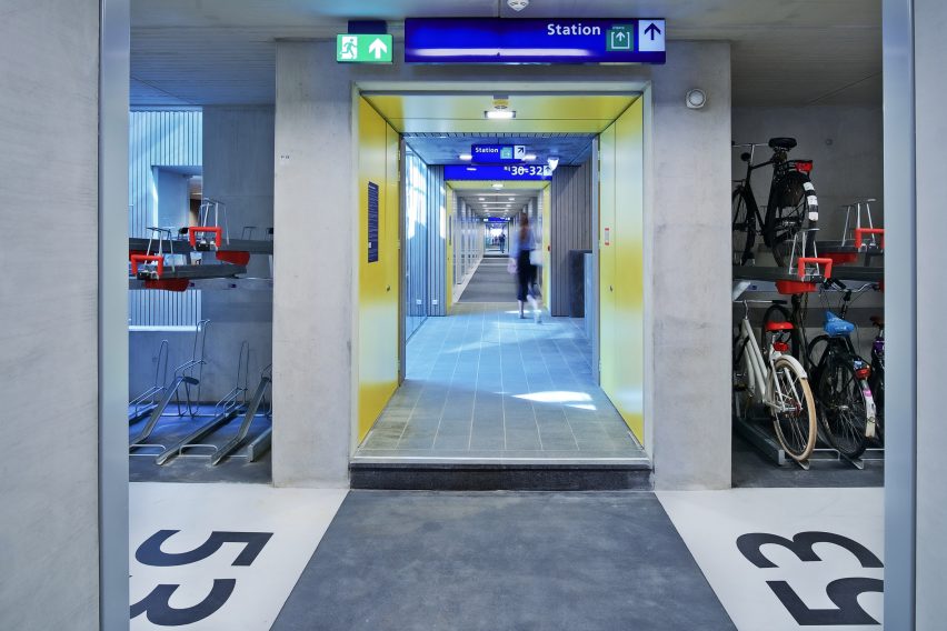 The "world's biggest bicycle parking" at Utrecht Centraal by Ector Hoogstad Architecten