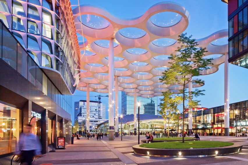 The "world's biggest bicycle parking" at Utrecht Centraal by Ector Hoogstad Architecten