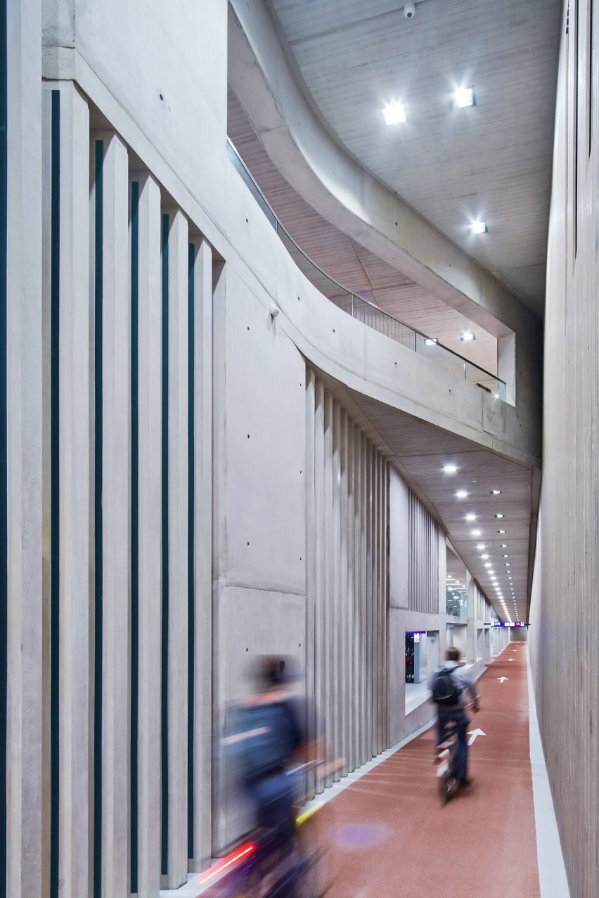 The "world's biggest bicycle parking" at Utrecht Centraal by Ector Hoogstad Architecten