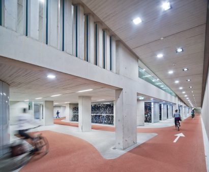 World's biggest bicycle park at Utrecht Centraal by Ector Hoogstad Architecten