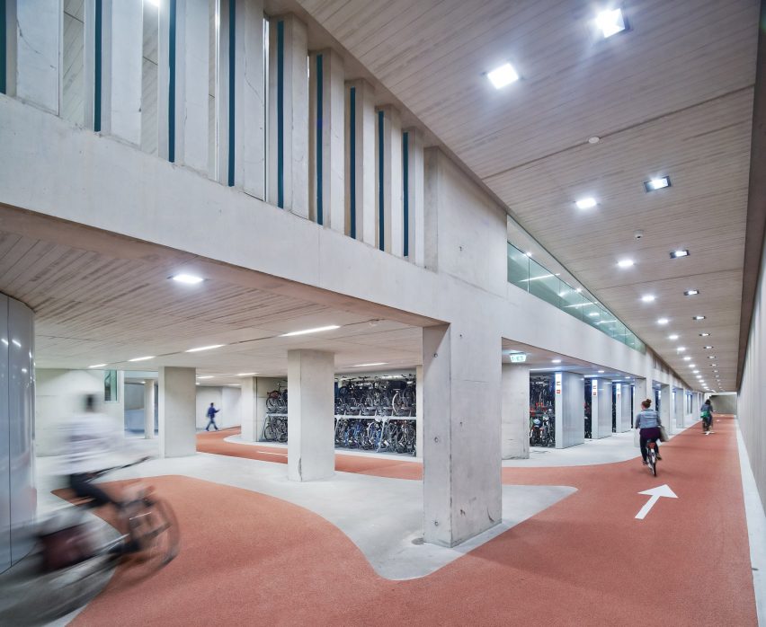 The "world's biggest bicycle parking" at Utrecht Centraal by Ector Hoogstad Architecten