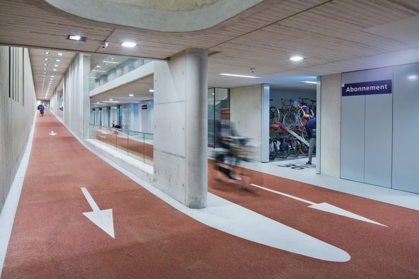 The "world's biggest bicycle parking" at Utrecht Centraal by Ector Hoogstad Architecten