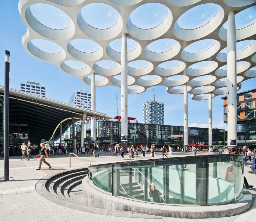 The "world's biggest bicycle parking" at Utrecht Centraal by Ector Hoogstad Architecten