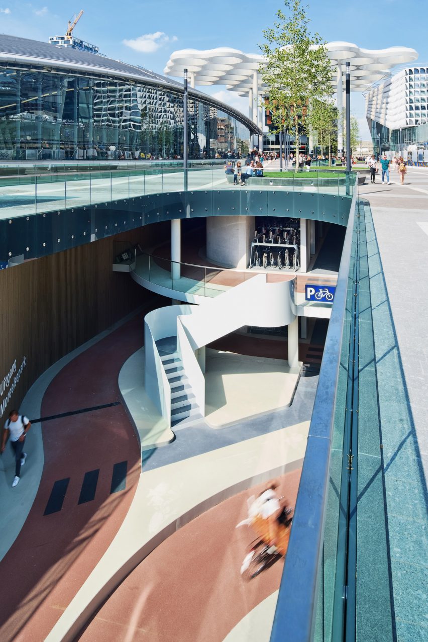 The "world's biggest bicycle parking" at Utrecht Centraal by Ector Hoogstad Architecten