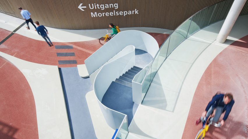 The "world's biggest bicycle parking" at Utrecht Centraal by Ector Hoogstad Architecten