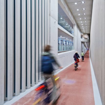 The "world's biggest bicycle parking" at Utrecht Centraal by Ector Hoogstad Architecten