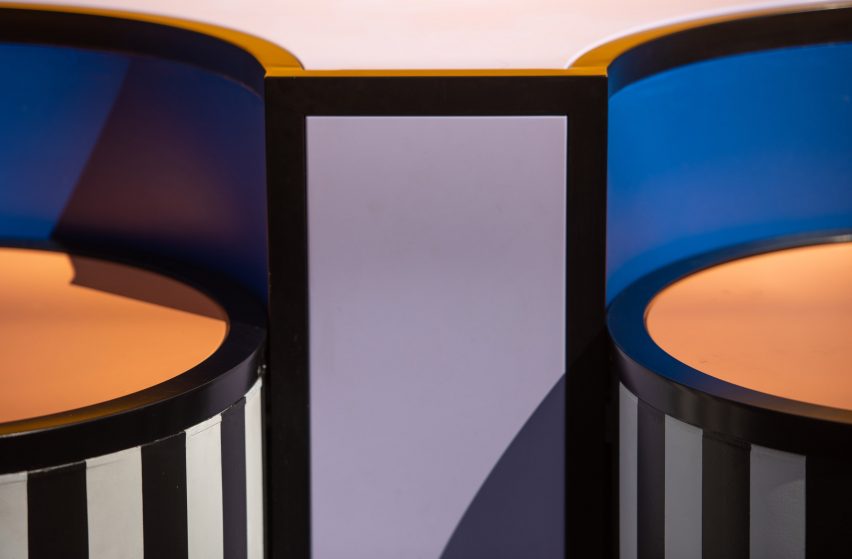 Walala Lounge on South Molton Street, London, by Camille Walala