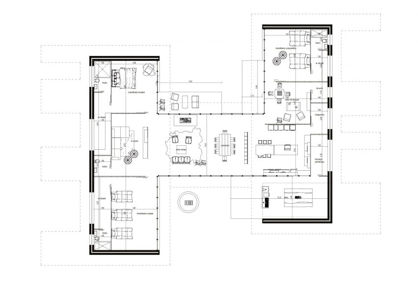 Casa Patios by Rama Estudio Plan
