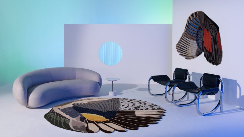 Feathers by Maarten De Ceulaer from the Cc-Tapis Spectrum catalogue.