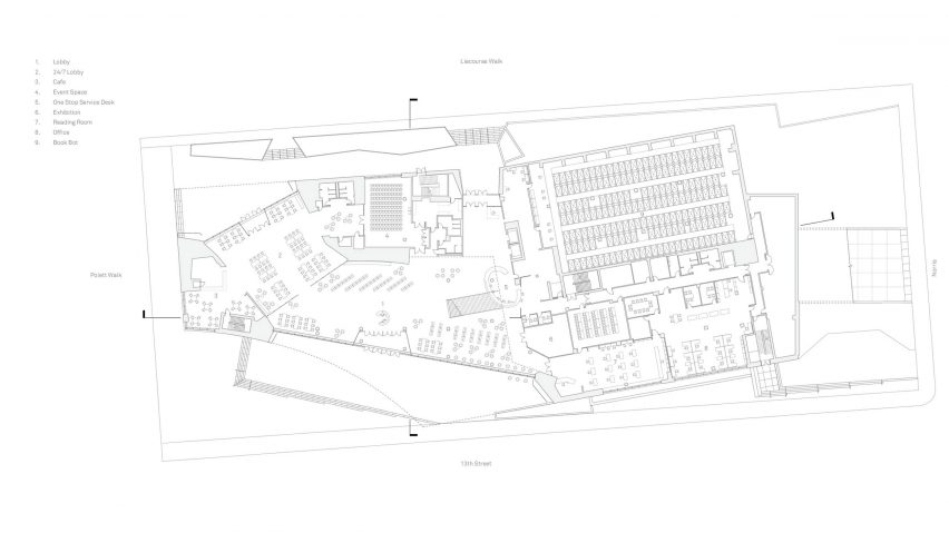 Charles Library Temple University by Snohetta
