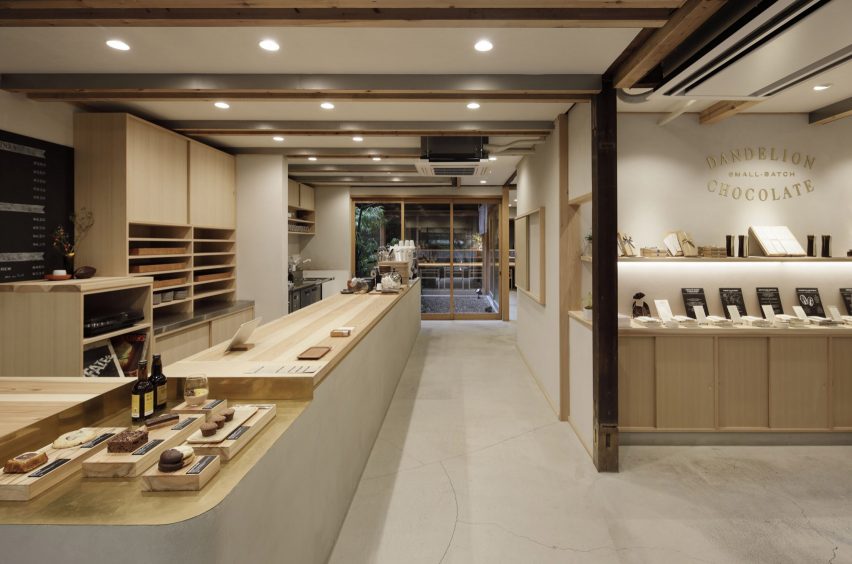 Dandelion Chocolate, Kyoto, designed by Fumihiko Sano Studio