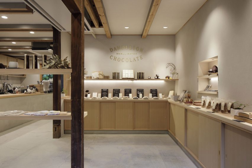Dandelion Chocolate, Kyoto, designed by Fumihiko Sano Studio