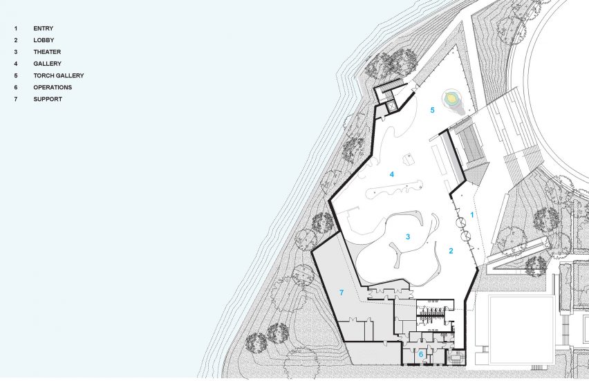 Statue of Museum by FXCollaborative Floor Plan